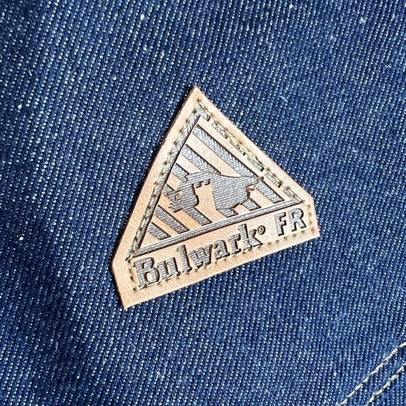 NWT Bulwark 36W 33L Fire Resistant Men's Indigo Straight Jeans - Picture 7 of 10